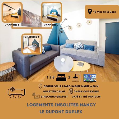 Le Grand Dupont Du Parc Ste-Marie - Logements Insolites น็องซี ภายนอก รูปภาพ